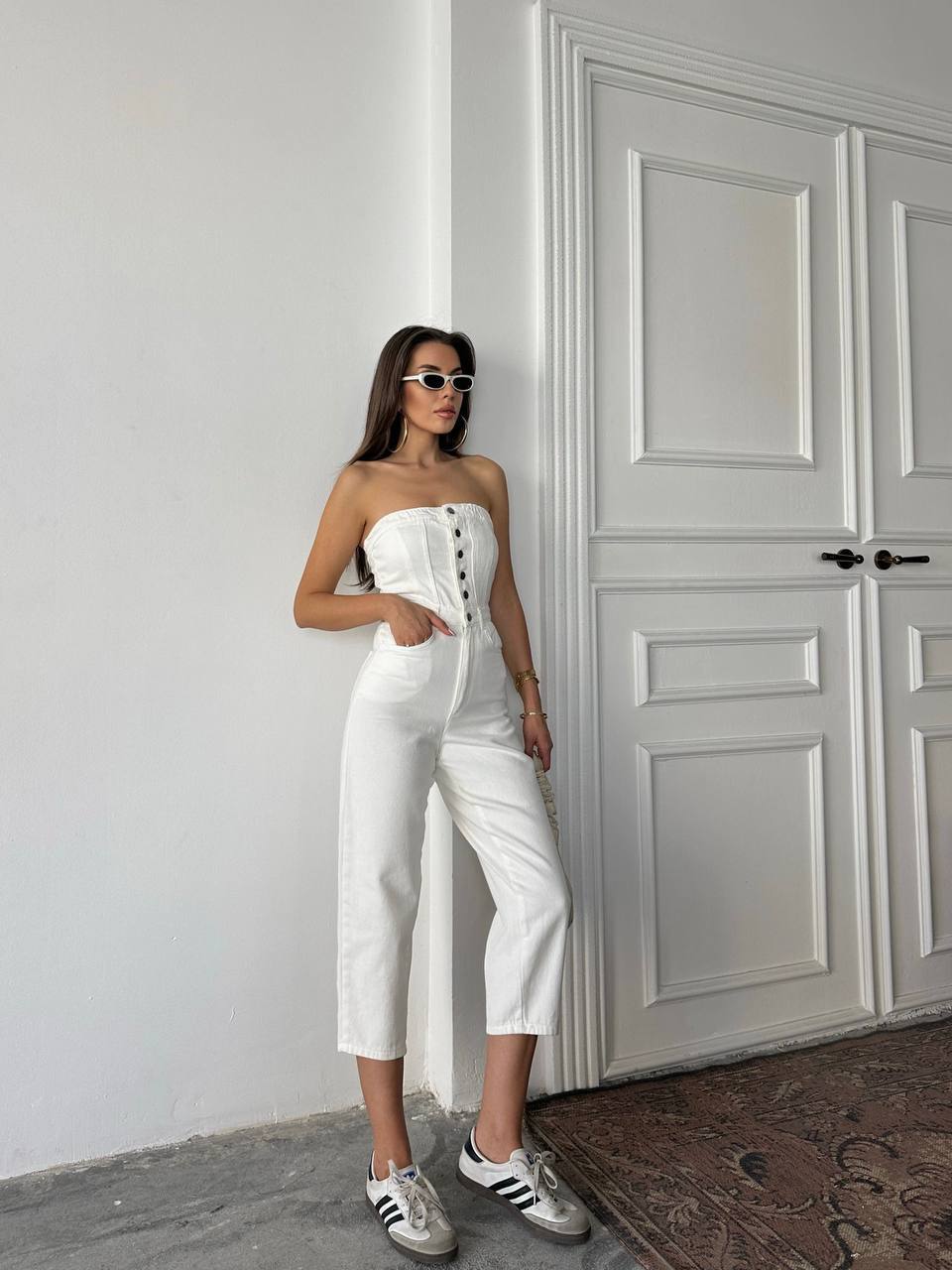 Zerane white jumpsuit